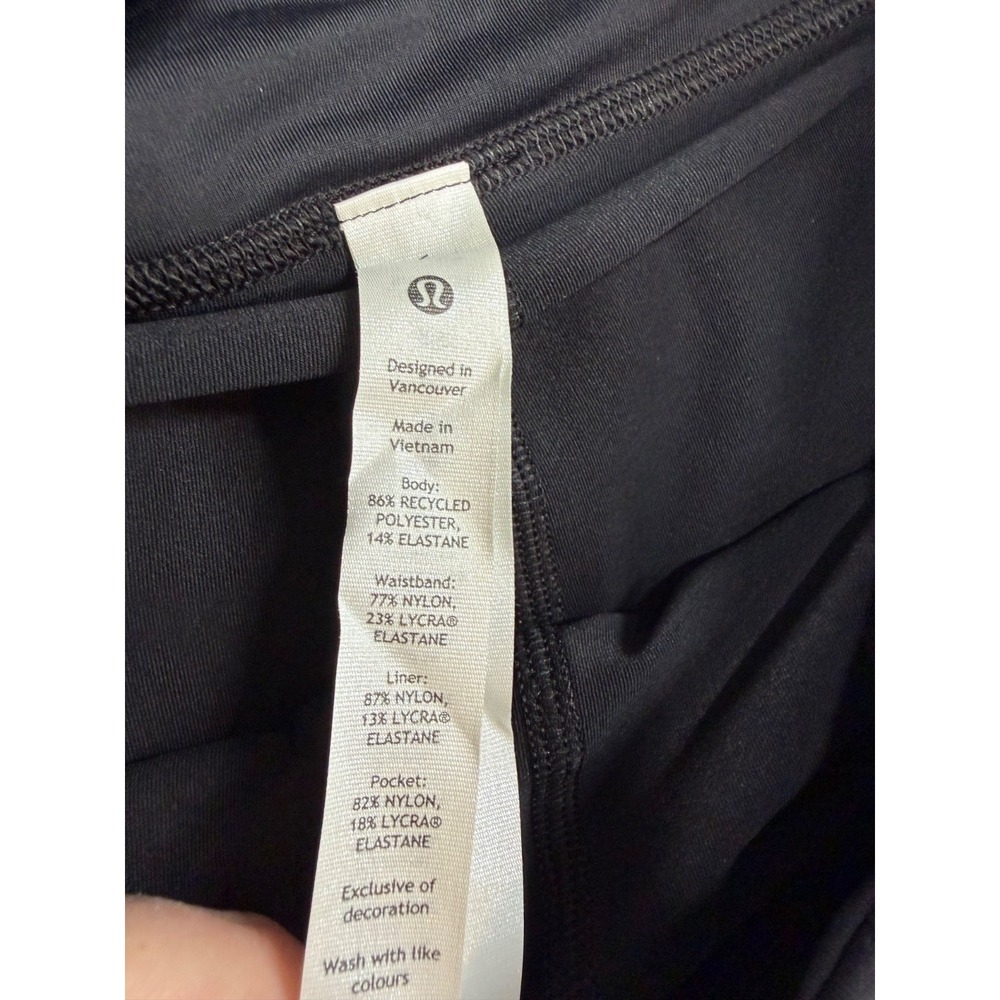 Lululemon Pace Rival Mid-Rise Skirt Black NWT Size 6 Pockets Excellent Tennis - Picture 11 of 13